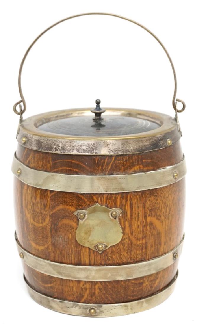 ENGLISH OAK HUMIDOR TOBACCO JAR (1 of 8)