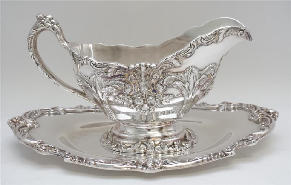 REED & BARTON RENAISSANCE GRAVY W UNDERPLATE SP (1 of 9)