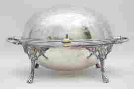 19th c. LEE & WIGFULL SILVERPLATE SERVER (1 of 9)
