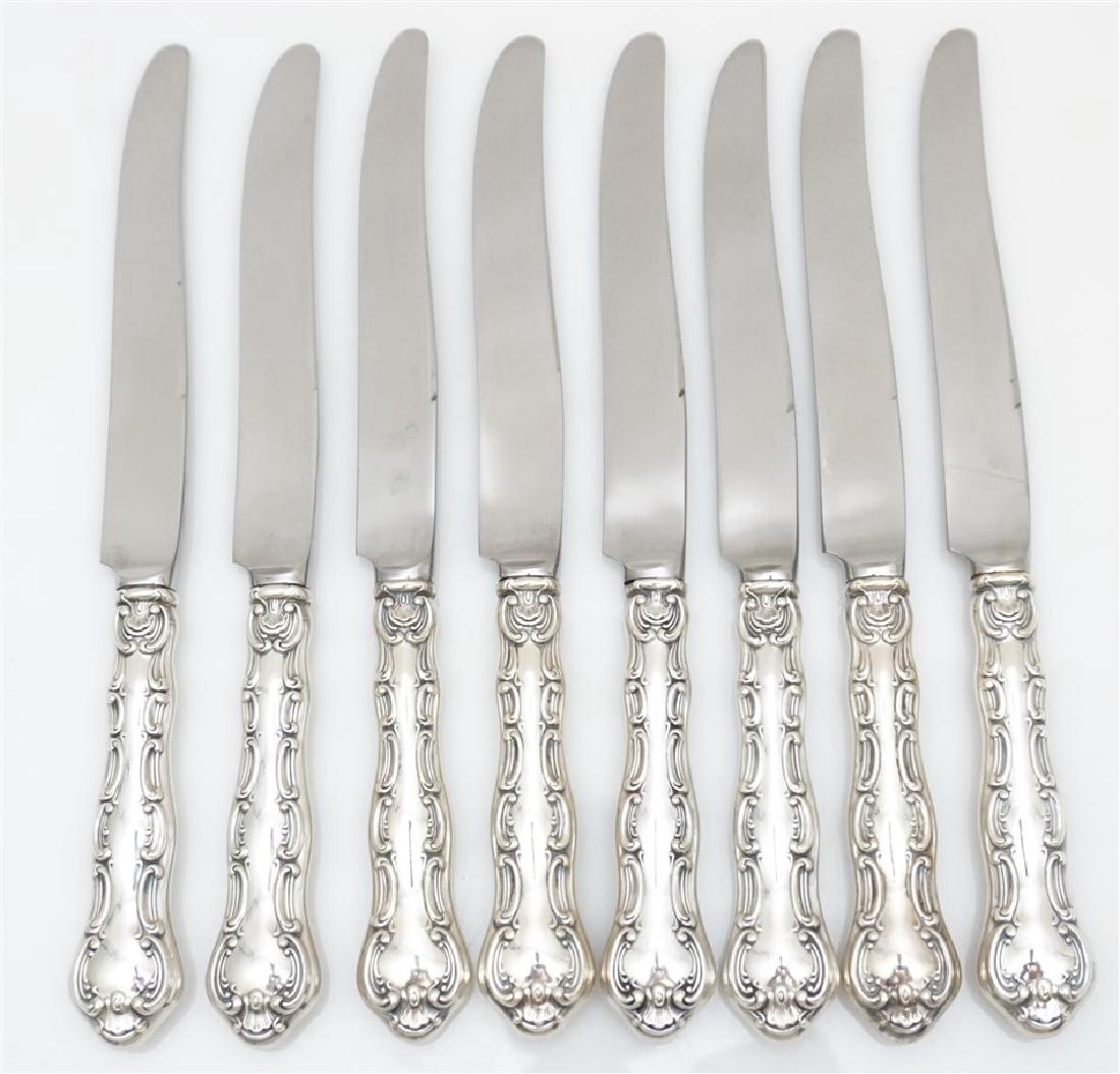 8 GORHAM STERLING STRASBOURG DINNER KNIVES (1 of 3)