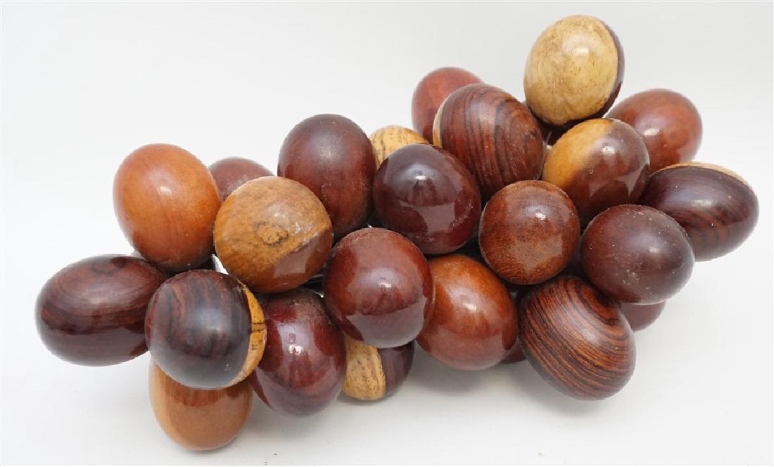 DECORATIVE WOOD GRAPE CLUSTER (1 of 7)