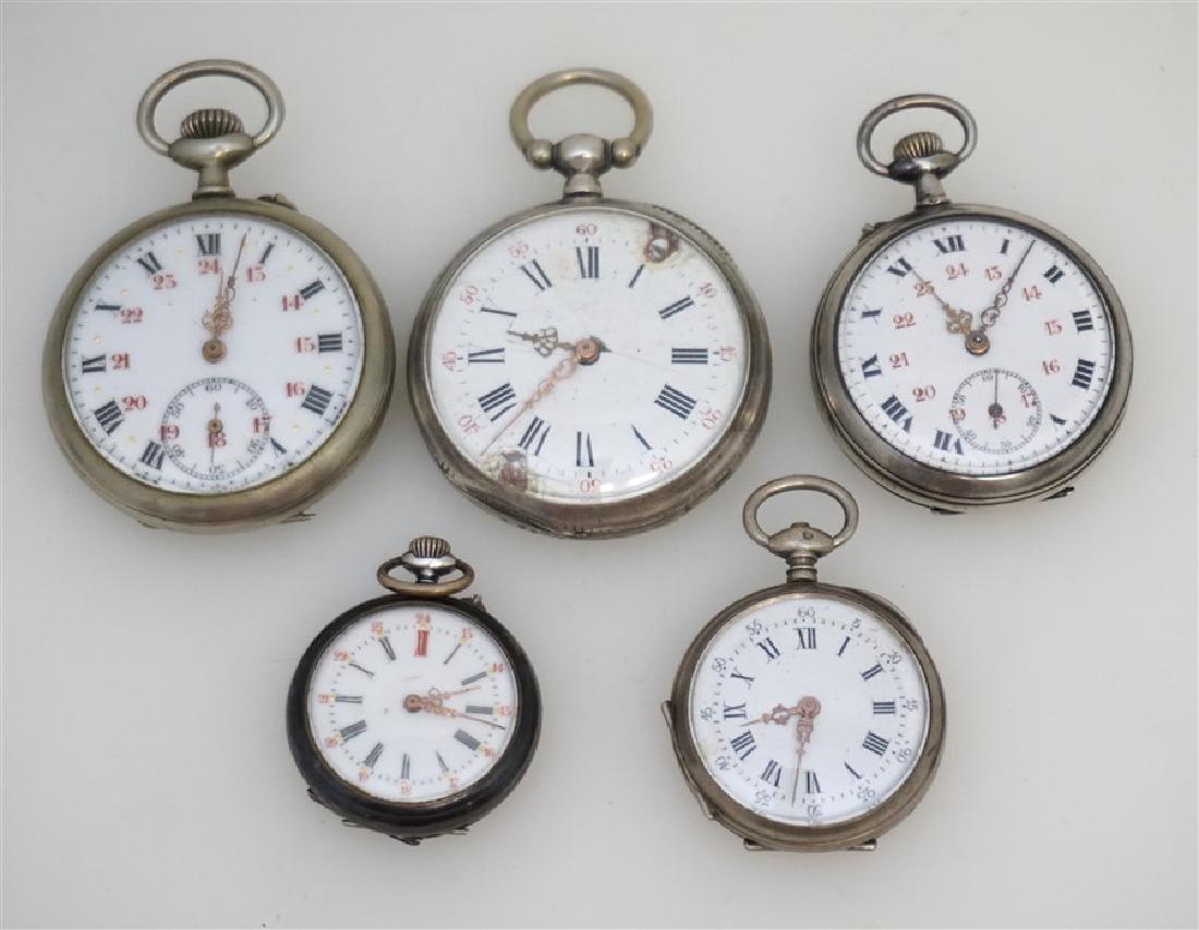 5 ANTIQUE SWISS POCKETWATCHES (1 of 7)