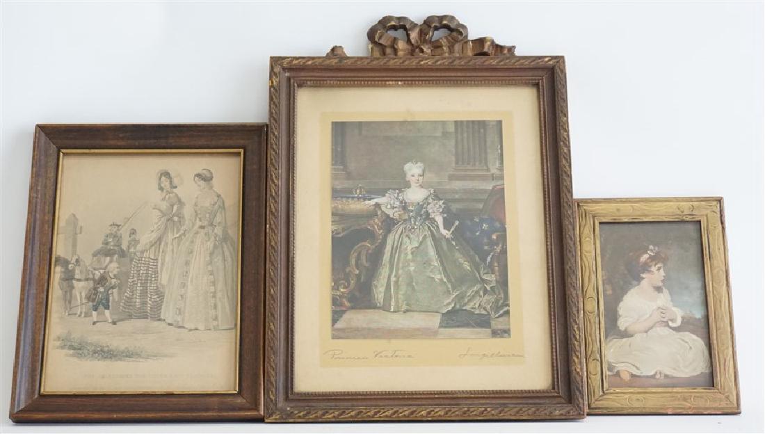 3 ANTIQUE FRAMED PRINTS (1 of 7)