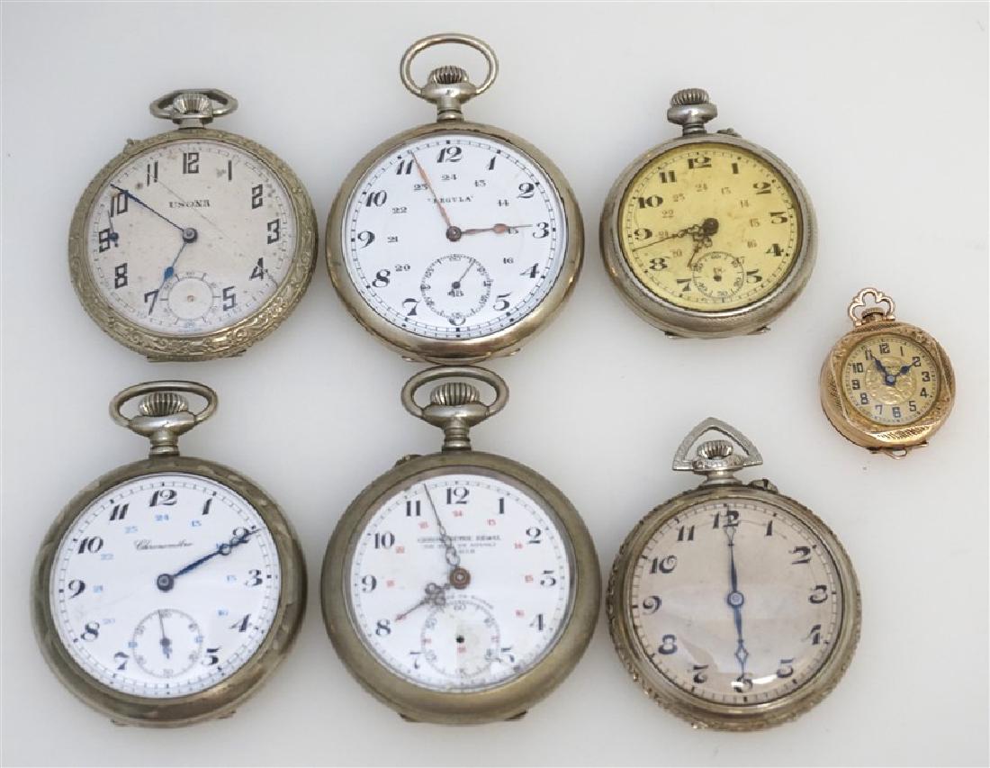7 ANTIQUE SWISS POCKETWATCHES (1 of 3)