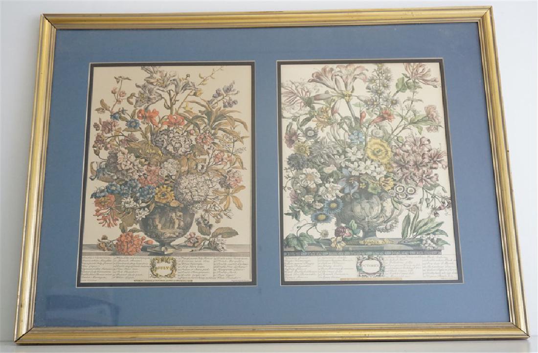PAIR H. FLETCHER BOTANICAL MONTH PRINTS (1 of 6)