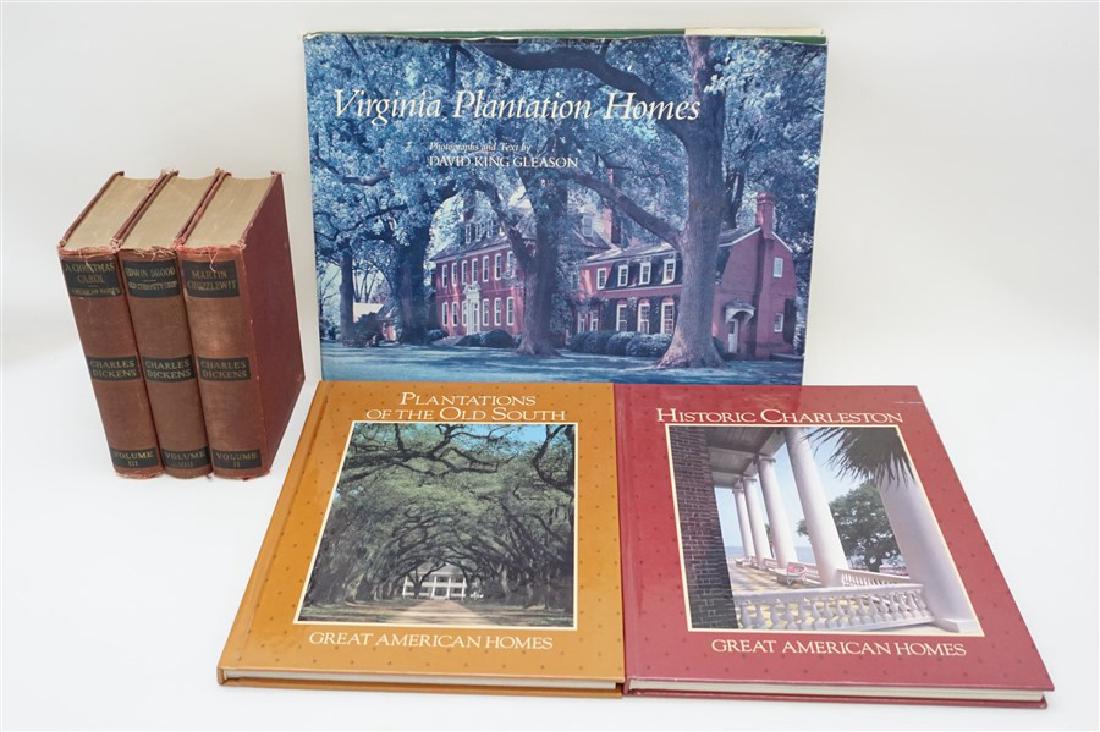 6 VINTAGE  BOOKS CHARLES DICKENS & PLANTATIONS (1 of 6)