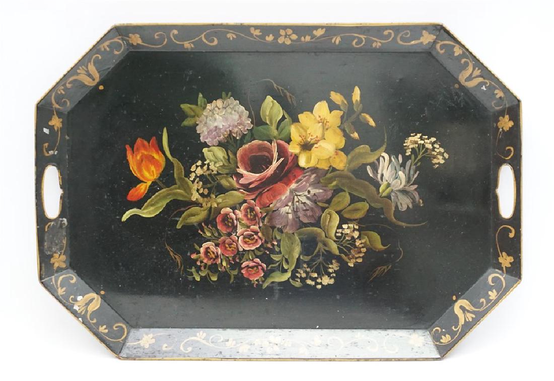 VINTAGE FRENCH COUNTRY TOLE TRAY (1 of 7)