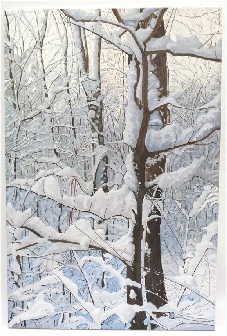ROBERT STEINEM OIL ON CANVAS - SNOW (1 of 12)