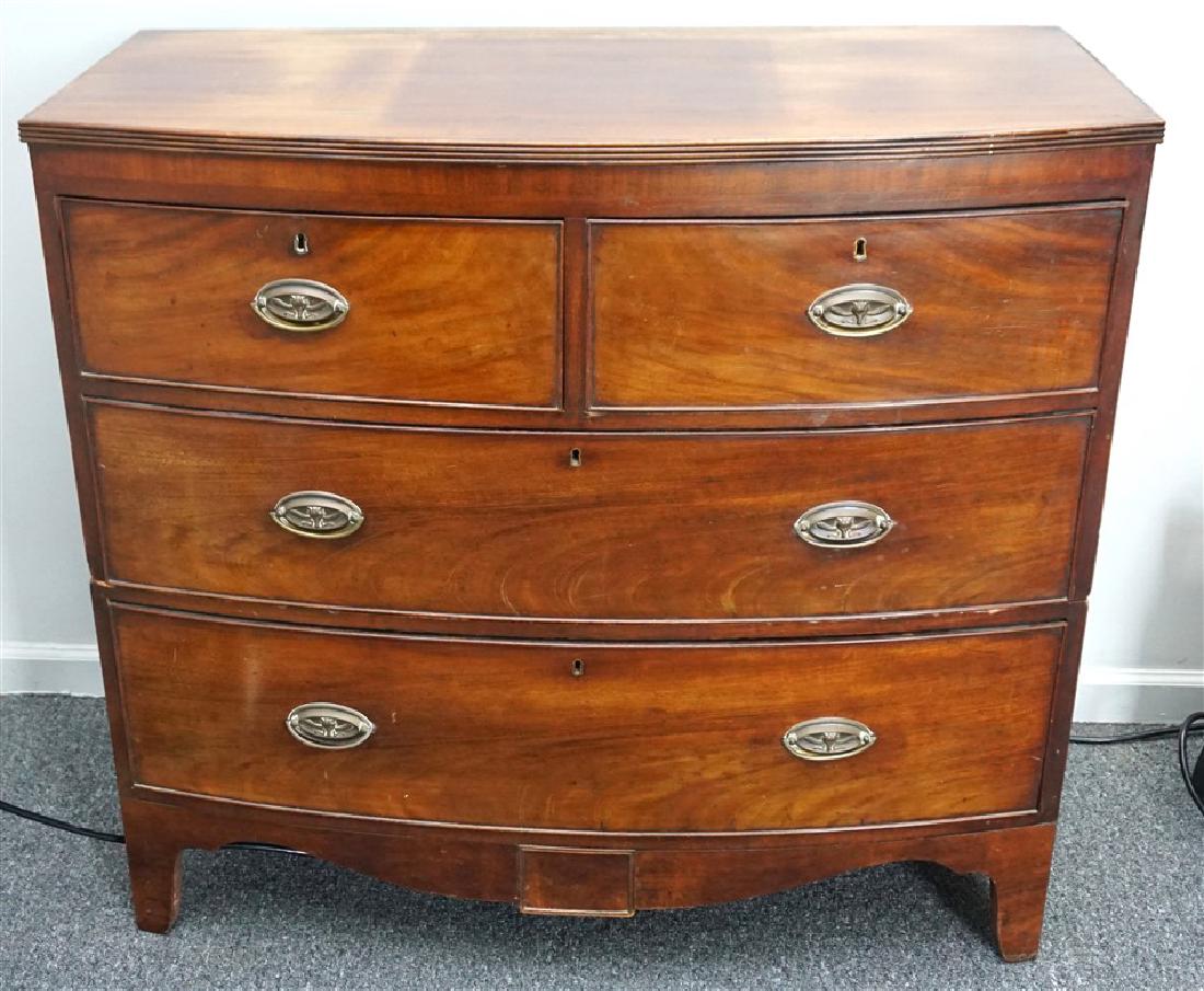 HEPPLEWHITE BOWFRONT CHEST (1 of 11)