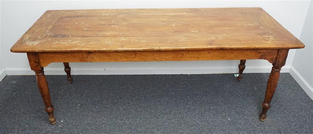 EARLY TURNED LEG FARM TABLE (1 of 4)