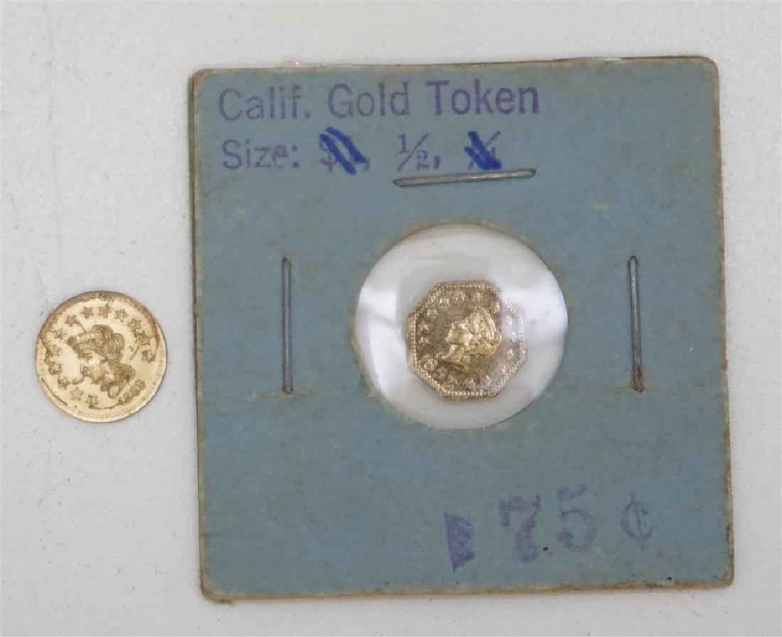 2PC CALIFORNIA GOLD TOKENS REPLICAS (1 of 2)