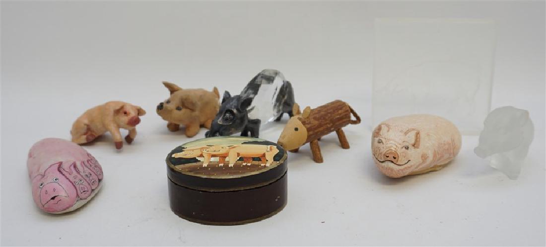 9 pc VINTAGE PIG LOT ASSORTED (1 of 9)