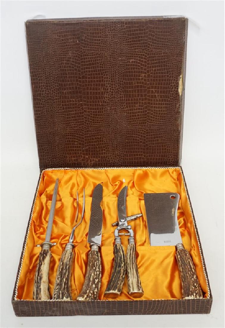 ROSTFREI SOLINGEN HERMAN STAG HANDLE SET (1 of 7)