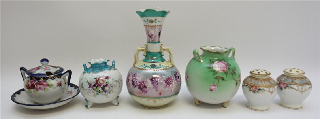 5 pc VTG HAND PAINTED NIPPON PORCELAIN (1 of 9)