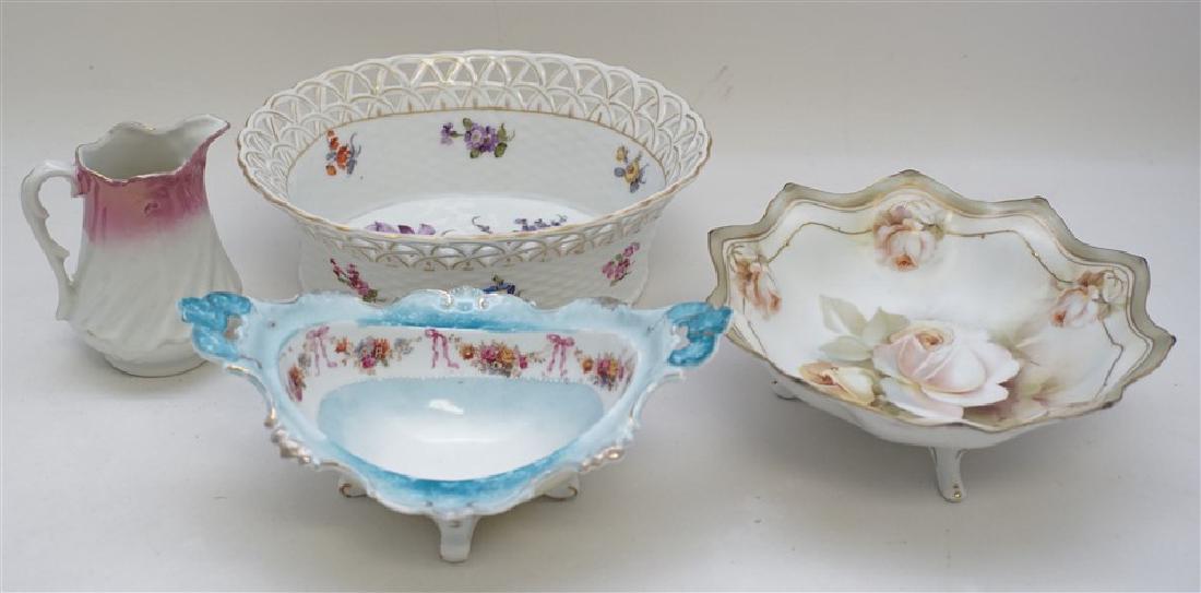 4 pc ANTIQUE GERMAN PORCELAIN (1 of 6)