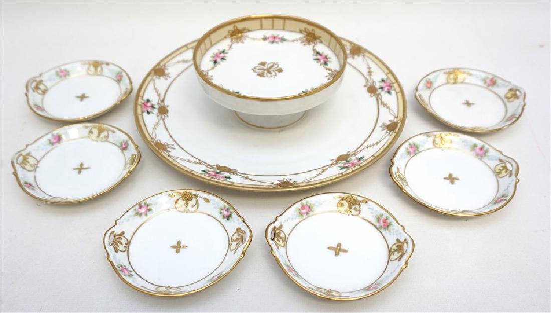 7 PC NIPPON HAND PAINTED PORCELAIN SHRIMP (1 of 6)