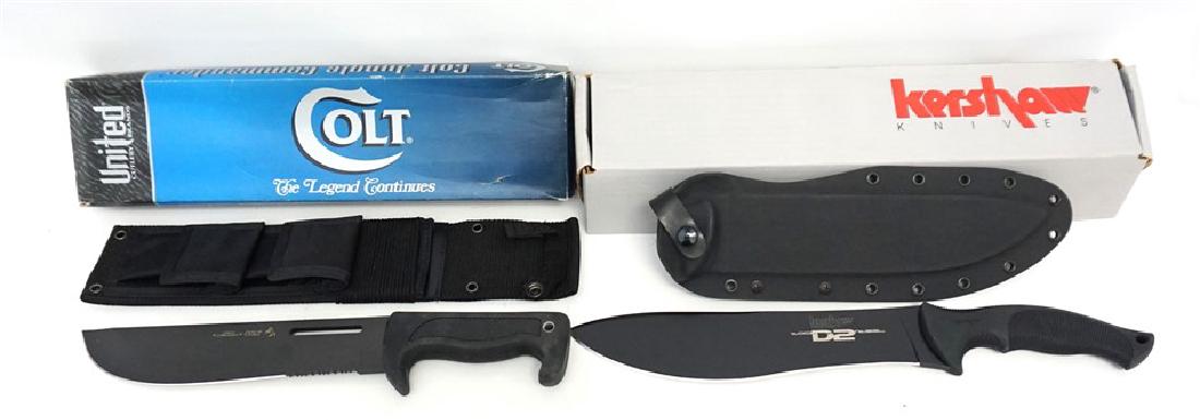 2PC KERSHAW & UNITED "COLT JUNGLE COMMANDER KNIVES" (1 of 6)