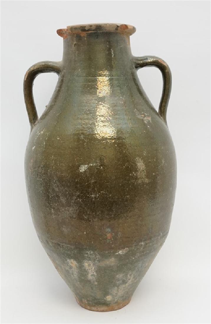 LARGE FRENCH POTTERY OLIVE JAR (1 of 11)