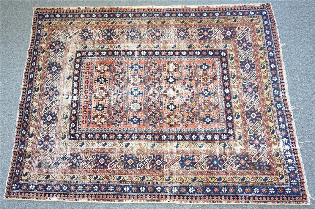 19TH C. CAUCASIAN AREA RUG 5'X4' (1 of 7)