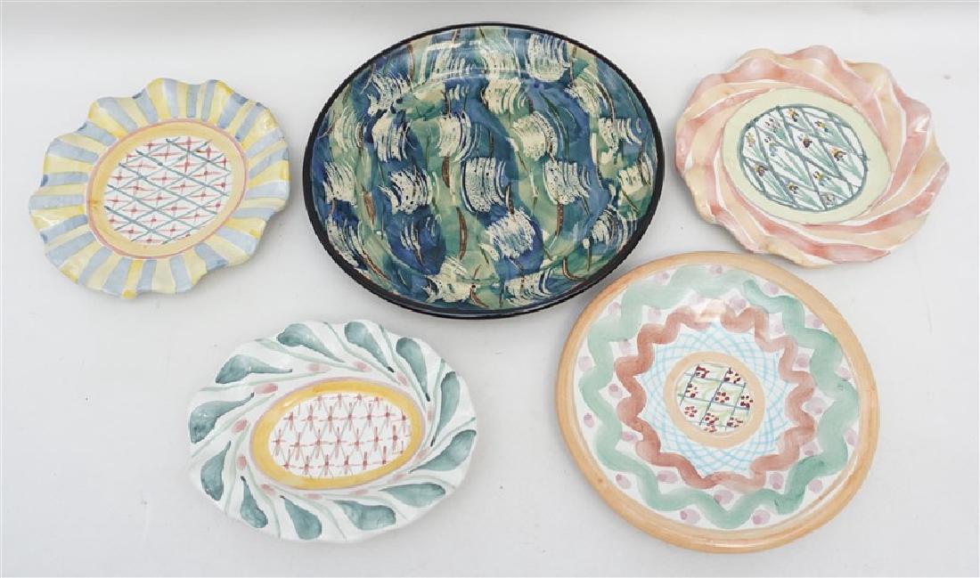 5 MACKENZIE CHILDS MAJOLICA PLATES (1 of 11)