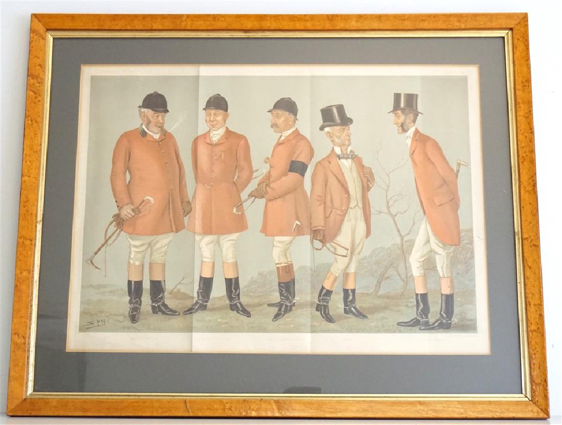 FRAMED 1895 VANITY FAIR SPY DOUBLE A MASTERS MEET (1 of 9)