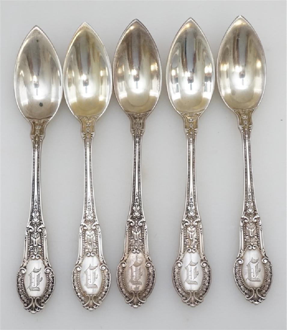 5 GORHAM STERLING 1905 FRUIT / ORANGE SPOONS (1 of 6)