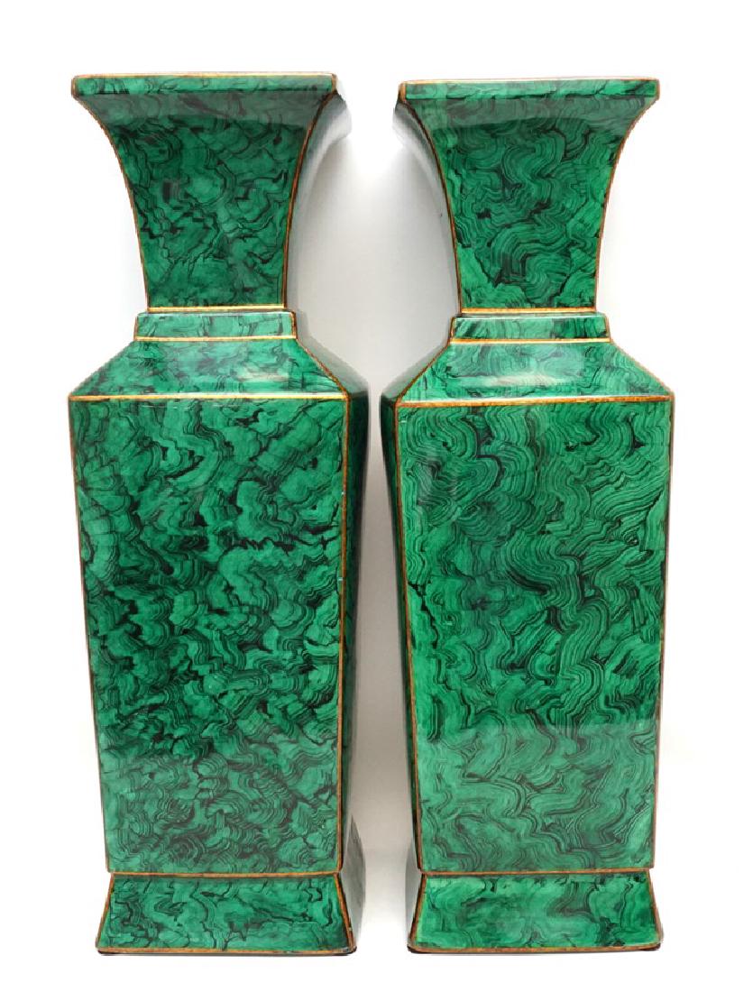 PAIR MAITLAND SMITH LARGE FLOOR VASES (1 of 9)
