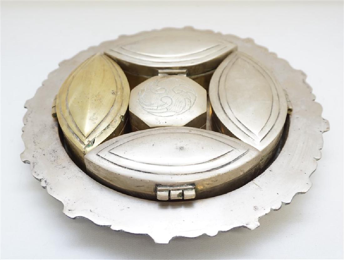 ANTIQUE SILVER BETEL NUT SERVING SET (1 of 8)