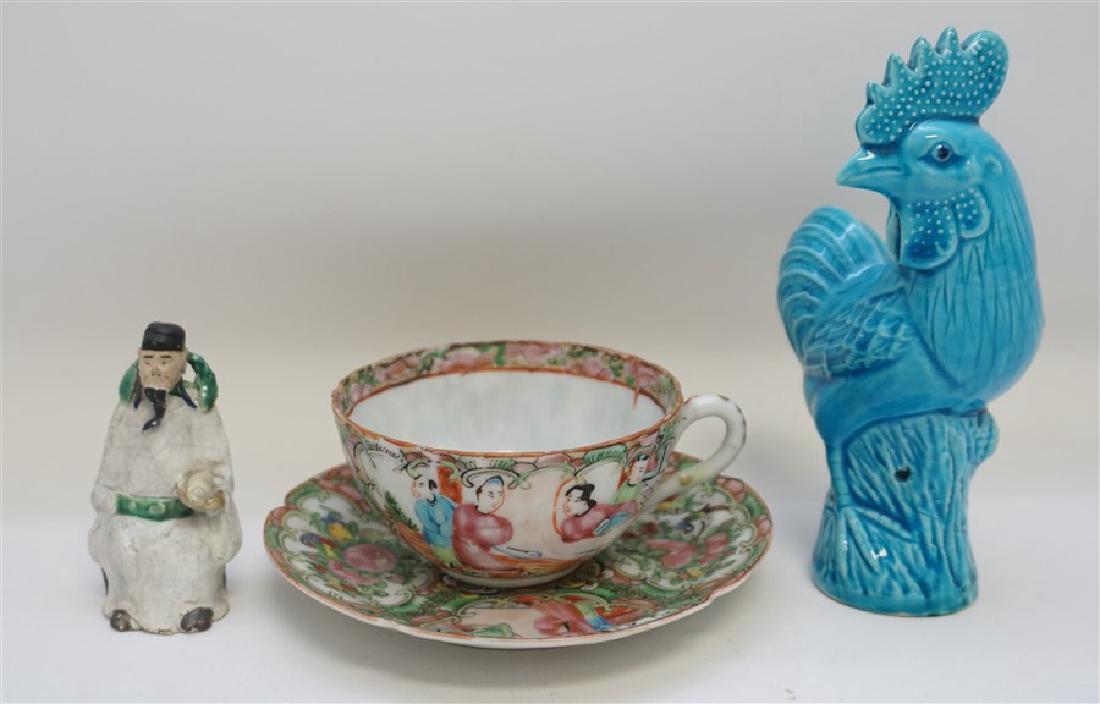 3 PC ROSE MEDALLION, MUD MAN , ROOSTER (1 of 11)