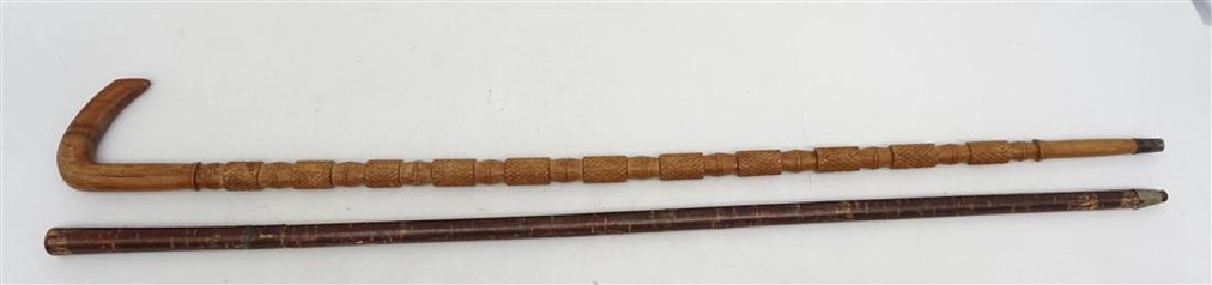 2 SWORD CANE & CARVED CANE (1 of 8)