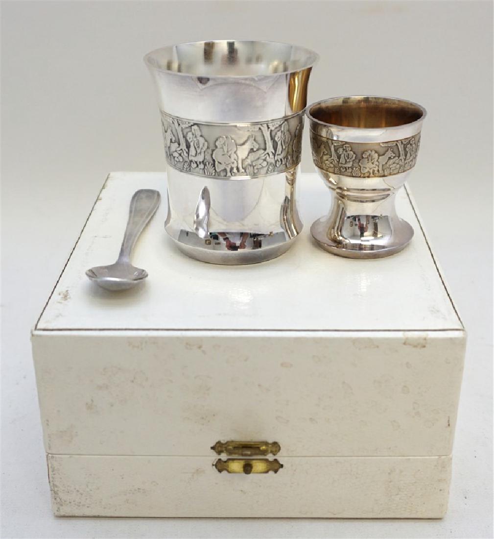 ORFEVRERIE SAINT MEDARD PARIS BOXED EGG SET (1 of 8)