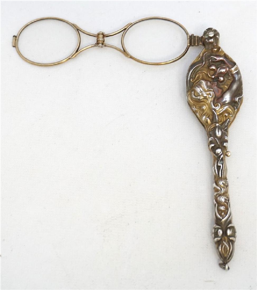 ART NOUVEAU STERLING UNGER BROS LORGNETTE GLASSES (1 of 8)
