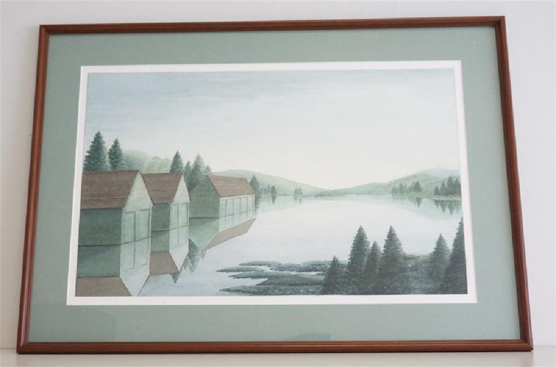 ORIGINAL MOUNTAIN LAKE WATERCOLOR (1 of 7)