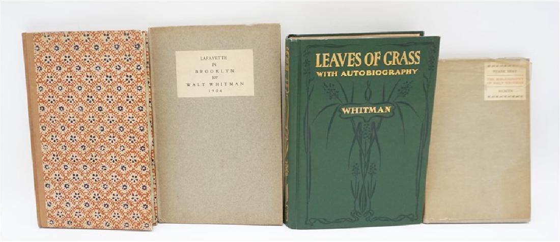 FOUR RARE WALT WHITMAN FIRST EDITION BOOKS (1 of 9)