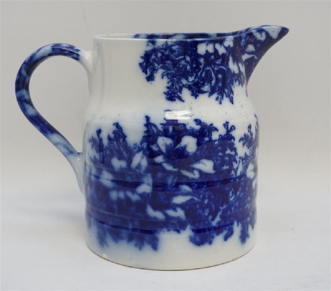 LARGE FLOW BLUE IRONSTONE JUG (1 of 10)