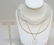 4 PC ENGLISH CRYSTAL JEWELRY 14K GOLD CHAIN