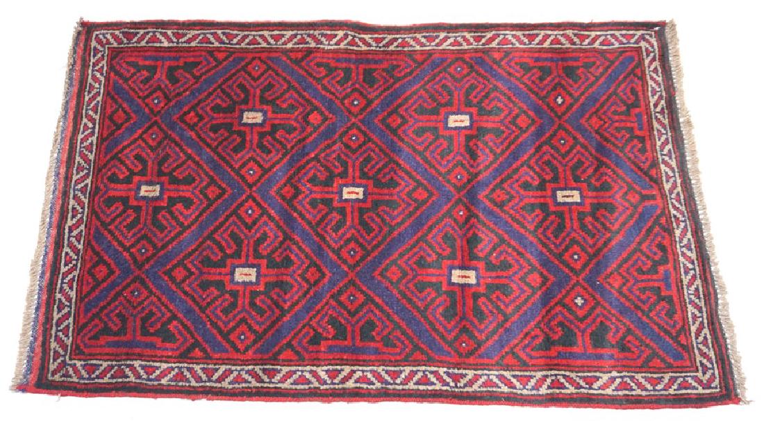 HAND KNOTTED BALUCHI TRIBAL RUG (1 of 6)