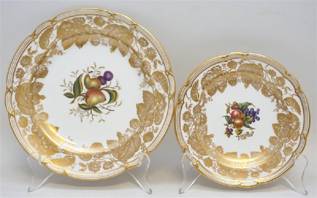 16 PC HAND PAINTED SPODE BONE CHINA BREAD Y7050: 14 Spode Bone China Bread & Butter Plates 6"x6" and 2 Dessert/Salad Plates 8"x8" in the very hard to find Y7050 Pattern. The set is in excellent condition with no marks or scratches chips or nicks. Th