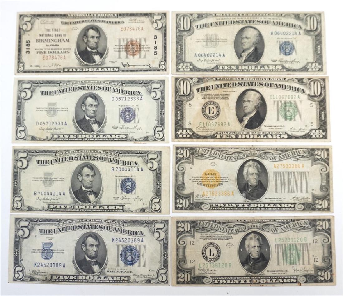 PAPER MONEY- SILVER CERTIFICATES & MORE! (1 of 8)