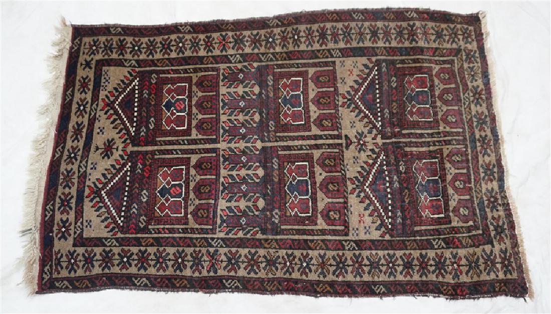 HAND KNOTTED BALUCHI TRIBAL RUG (1 of 7)