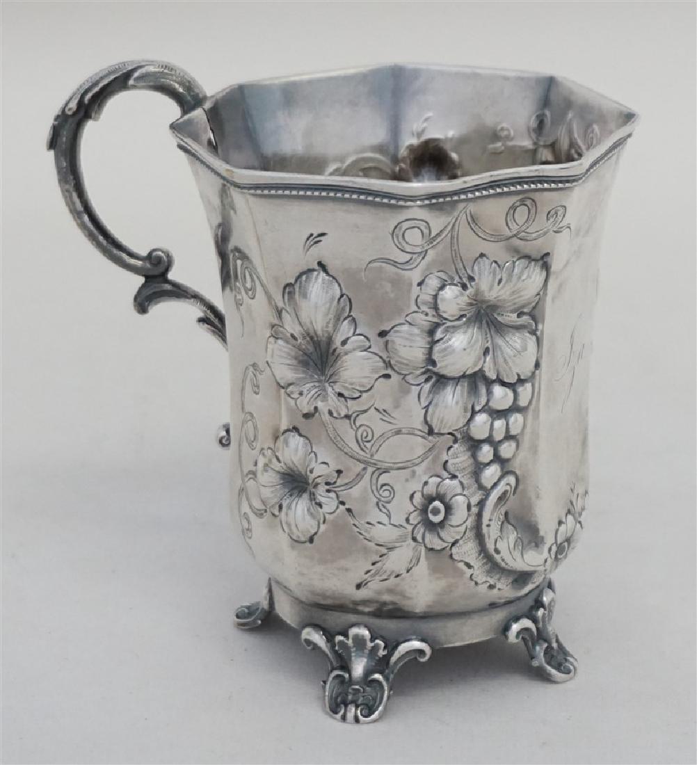 CHARLESTON COIN SILVER FOOTED CUP HAYDEN BROTHER (1 of 10)