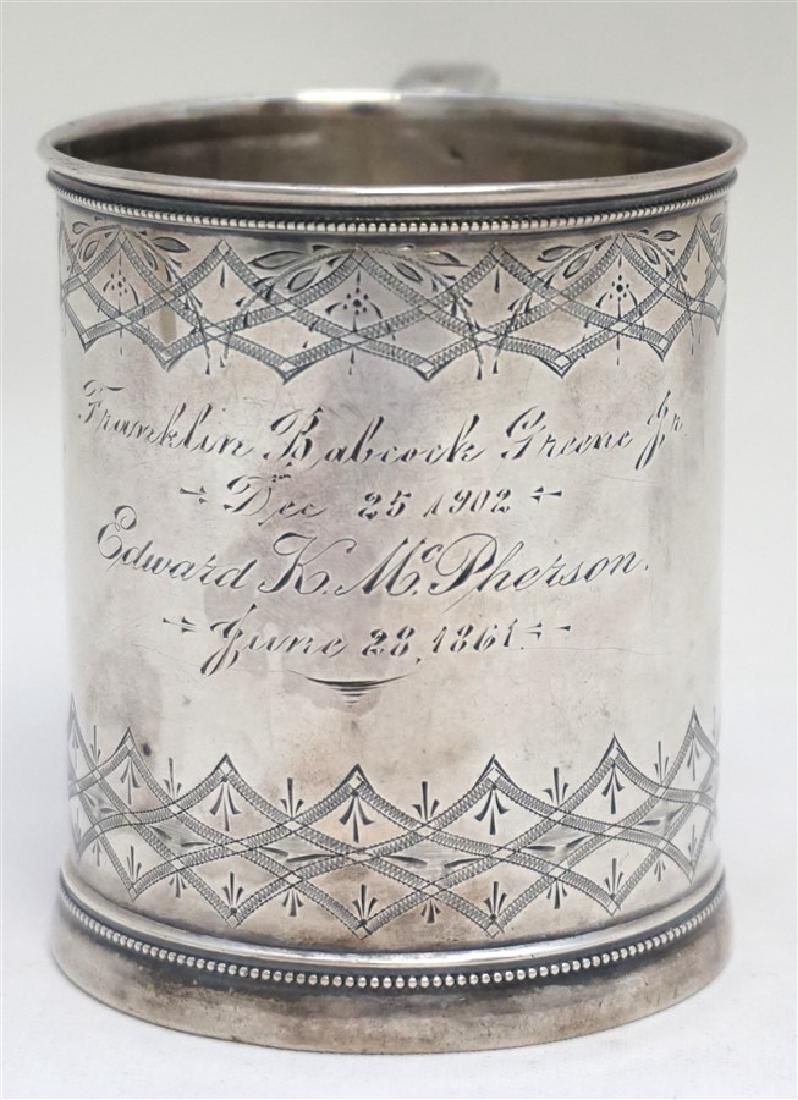 ANTIQUE GORHAM COIN SILVER CUP c. 1860s (1 of 9)