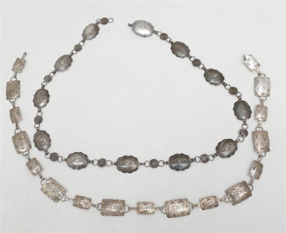 2 STERLING SILVER CONCHO BELTS (1 of 8)