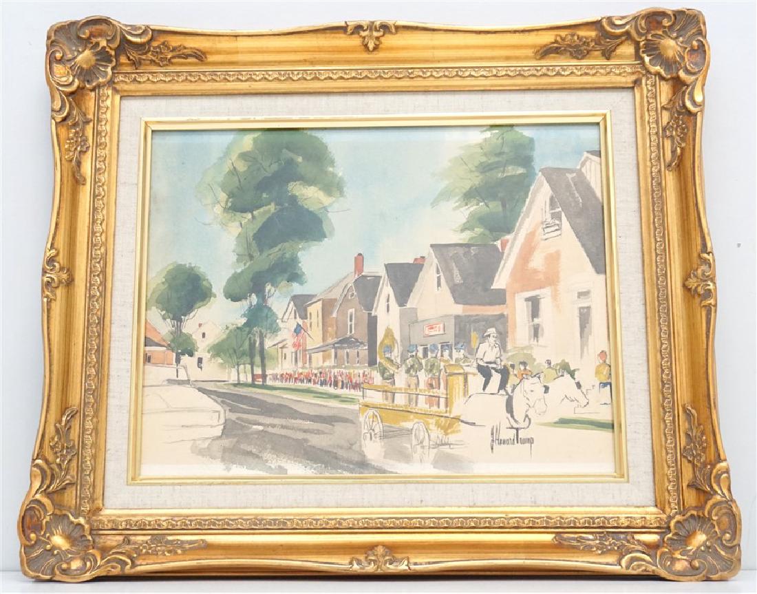 J. HOWARD TRUMP WATERCOLOR COUNTRY TOWN (1 of 8)