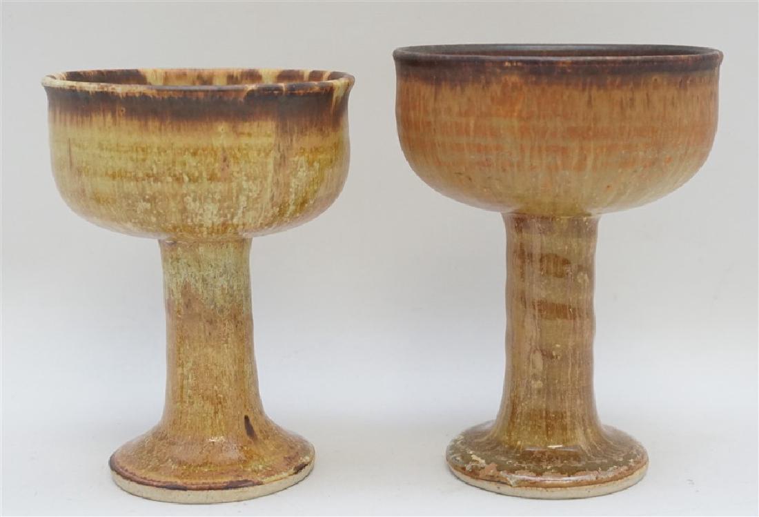 2PC ROBERT BOZAK POTTERY CHALICES (1 of 8)