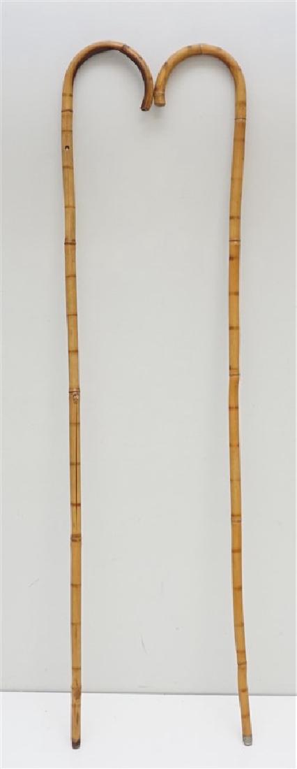 2PC VINTAGE BAMBOO CANES (1 of 6)