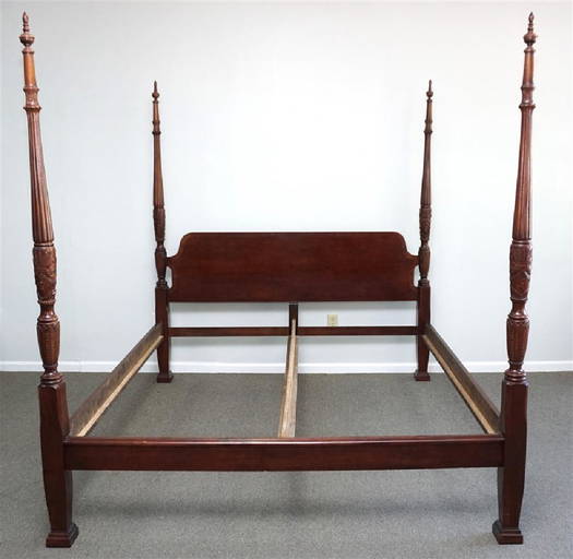 King Sized Carved Rice Bed