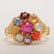 VINTAGE 14k MULTI STONE RING - 2