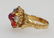 VINTAGE 14k MULTI STONE RING - 4