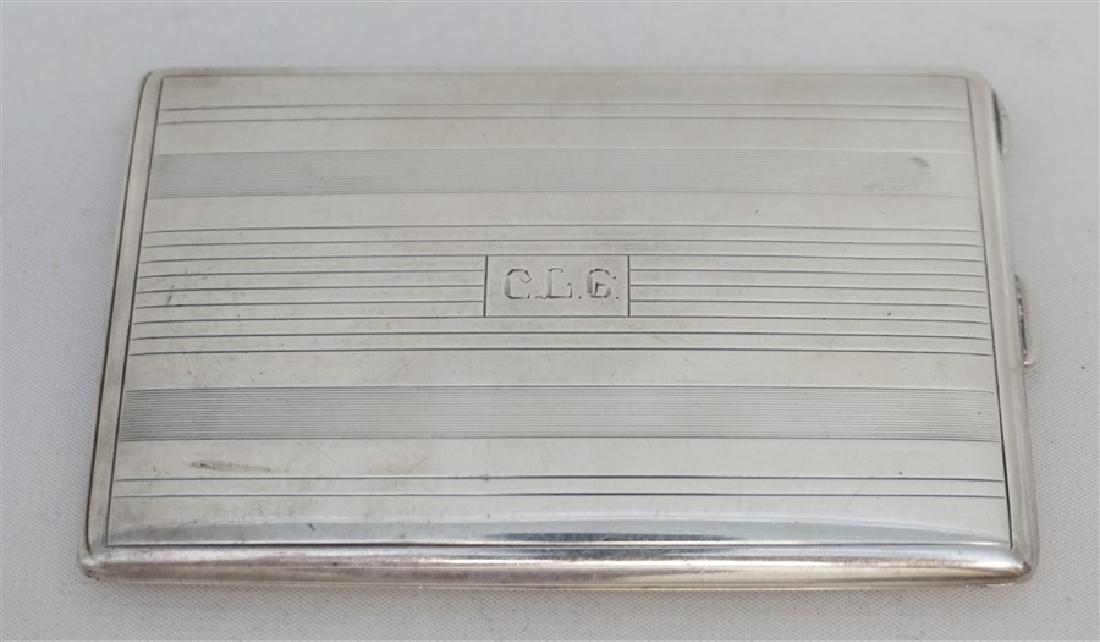 AMERICAN ART DECO STERLING CIGARETTE CASE (1 of 9)